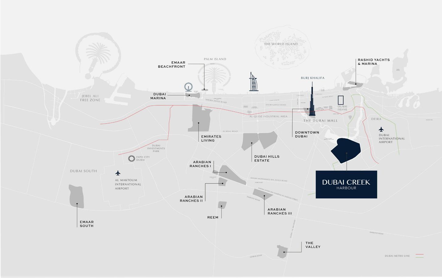 Dubai Creek Harbour Location