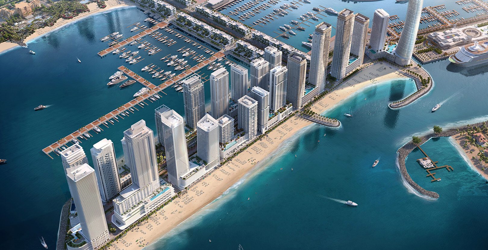 Emaar Beachfront Arial View