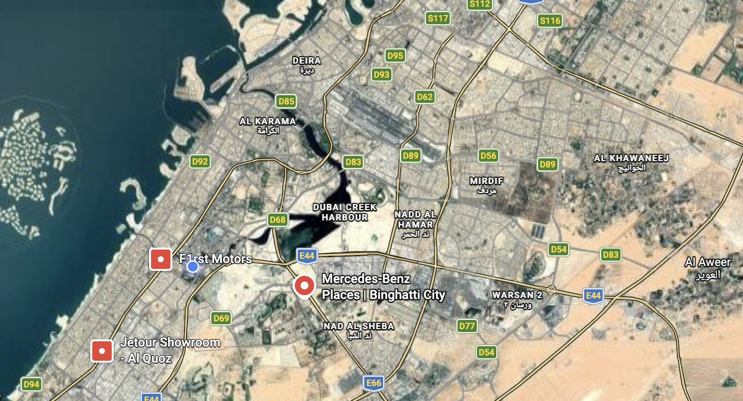 Mercedes-Benz City Map